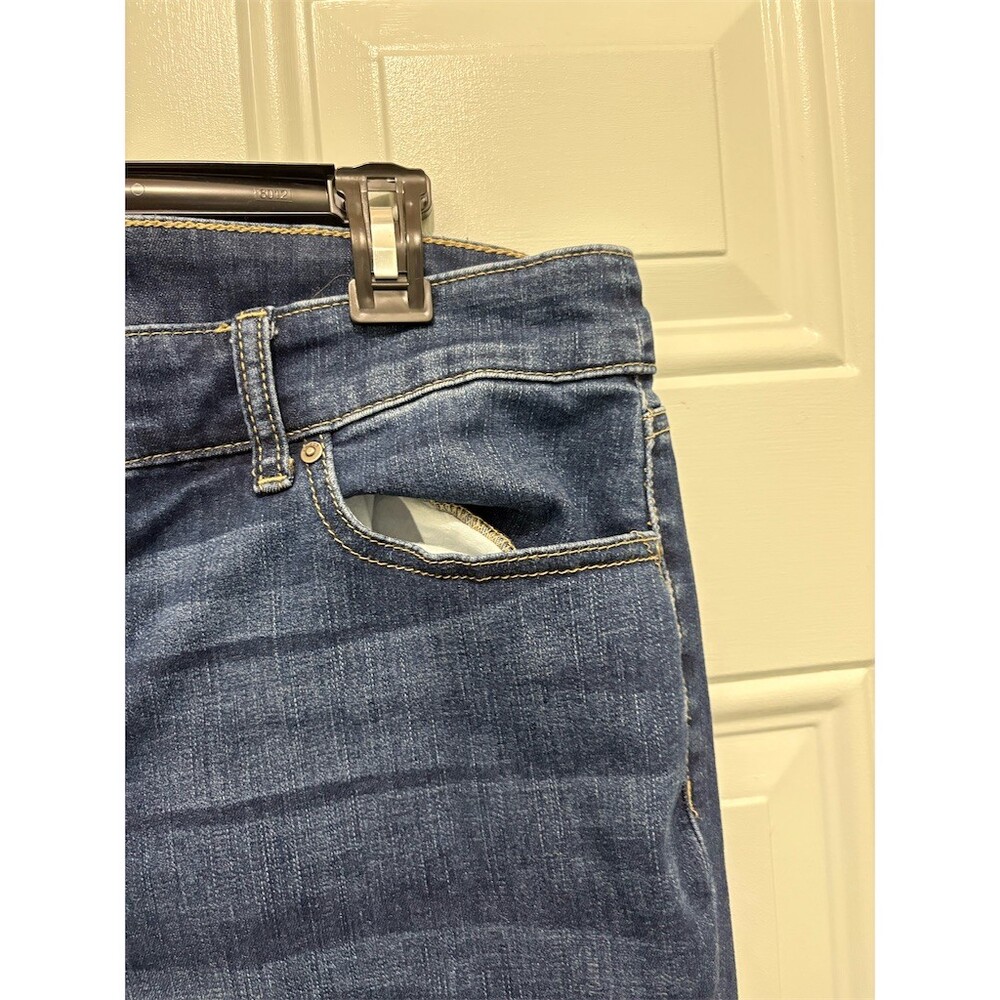 Chico's Jeans Womens Size 12 Short Blue Straight Leg Mid Rise - Picture 4 of 9